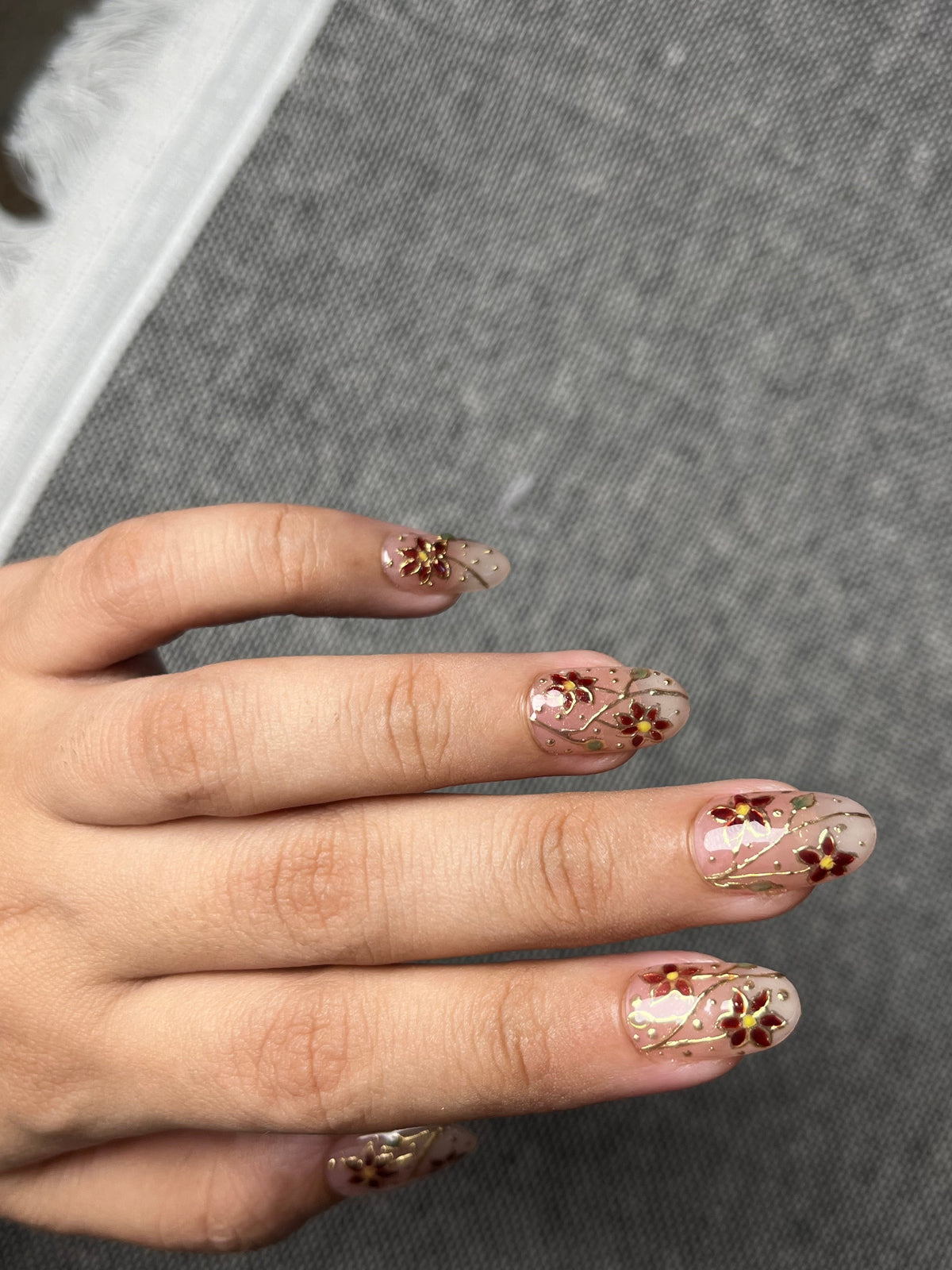 GLASS FLORAL OMBRE SET