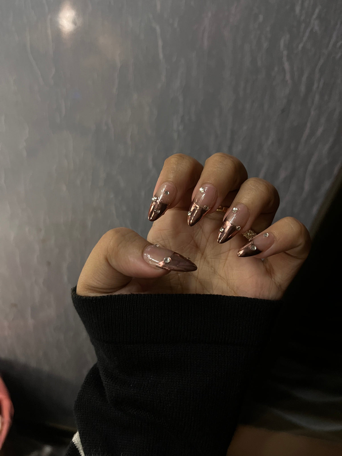 COPPER CHROME FRENCH WITH STONES