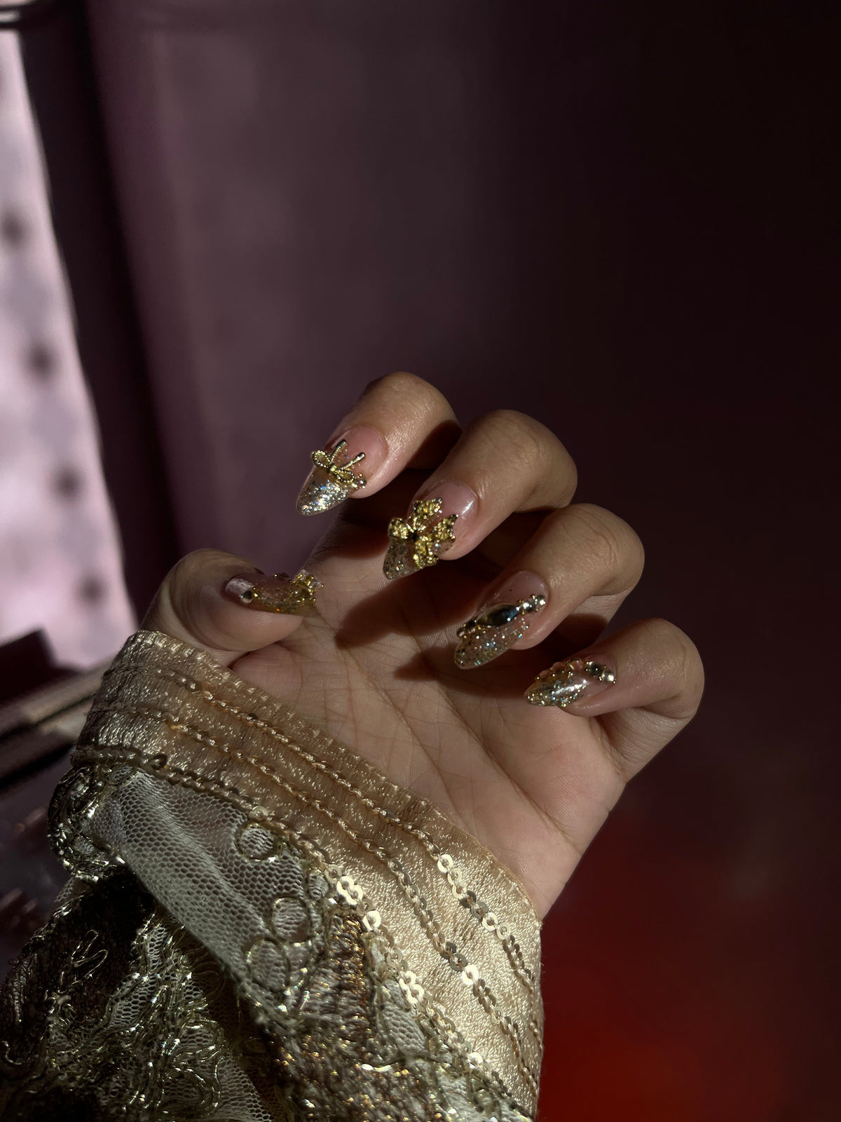 GOLD GLAM TIPS SET
