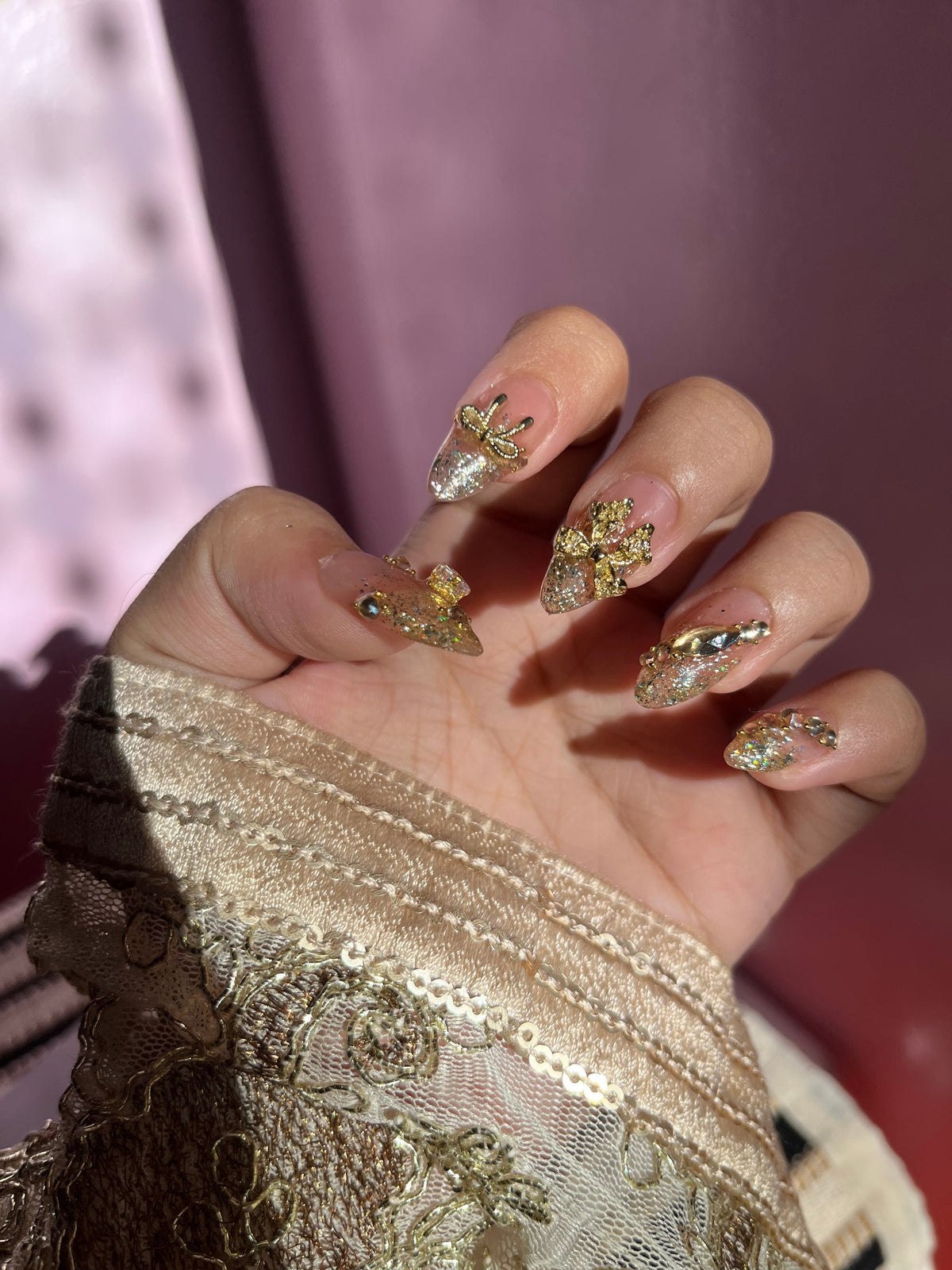 GOLD GLAM TIPS SET