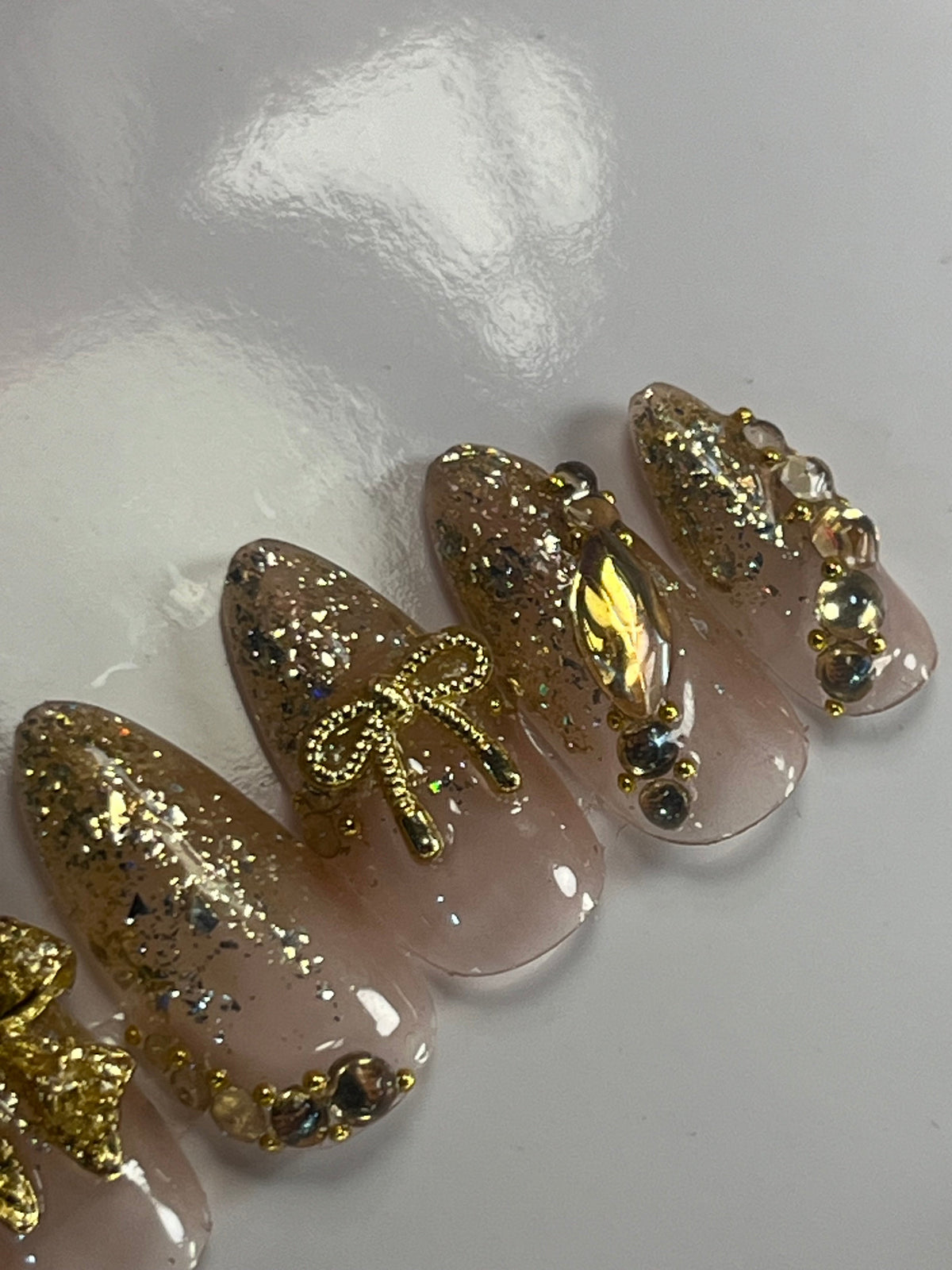 GOLD GLAM TIPS SET