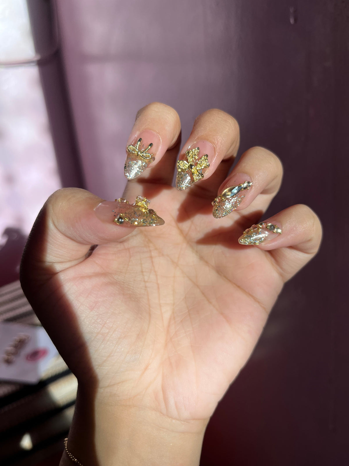 GOLD GLAM TIPS SET