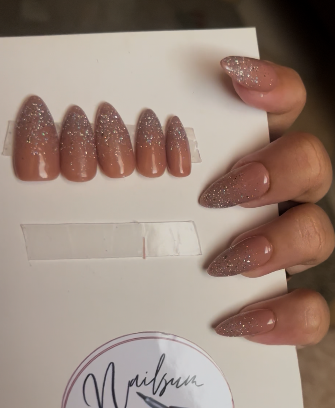 NUDE GLITTER SET - Nailsum